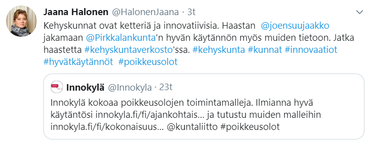 Jaanan twiitti