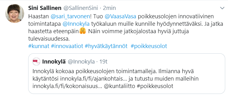 Sini Sallisen Twiitti