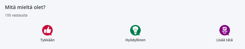 Reaktiopainikkeet