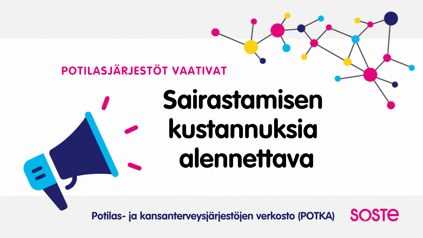 Sairastamisen kustannuksia alennettava -infograafi