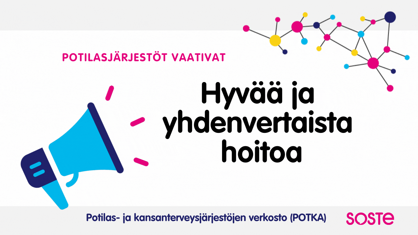 Yhdenvertainen hoito -infograafi
