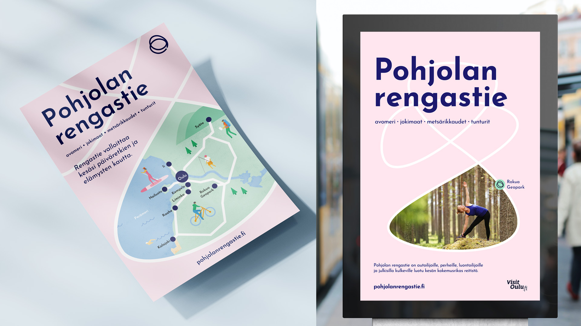 Pohjolan rengastie -flyer