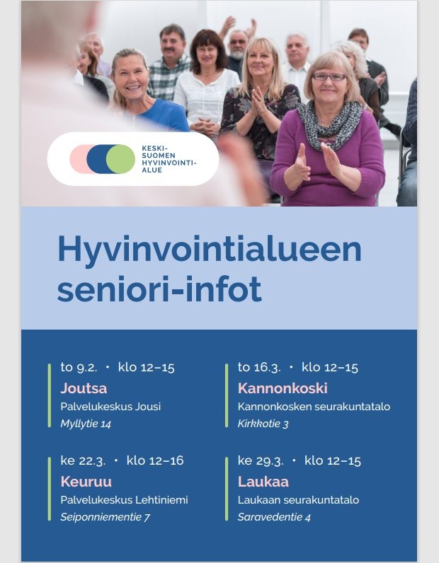 Keski-Suomen hyvinvointialueen Seniori-infot 