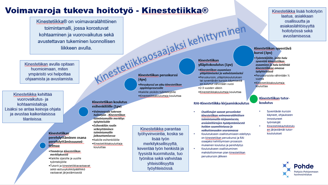 Kinestetiikkaosaajaksi kehittymisen prosessi
