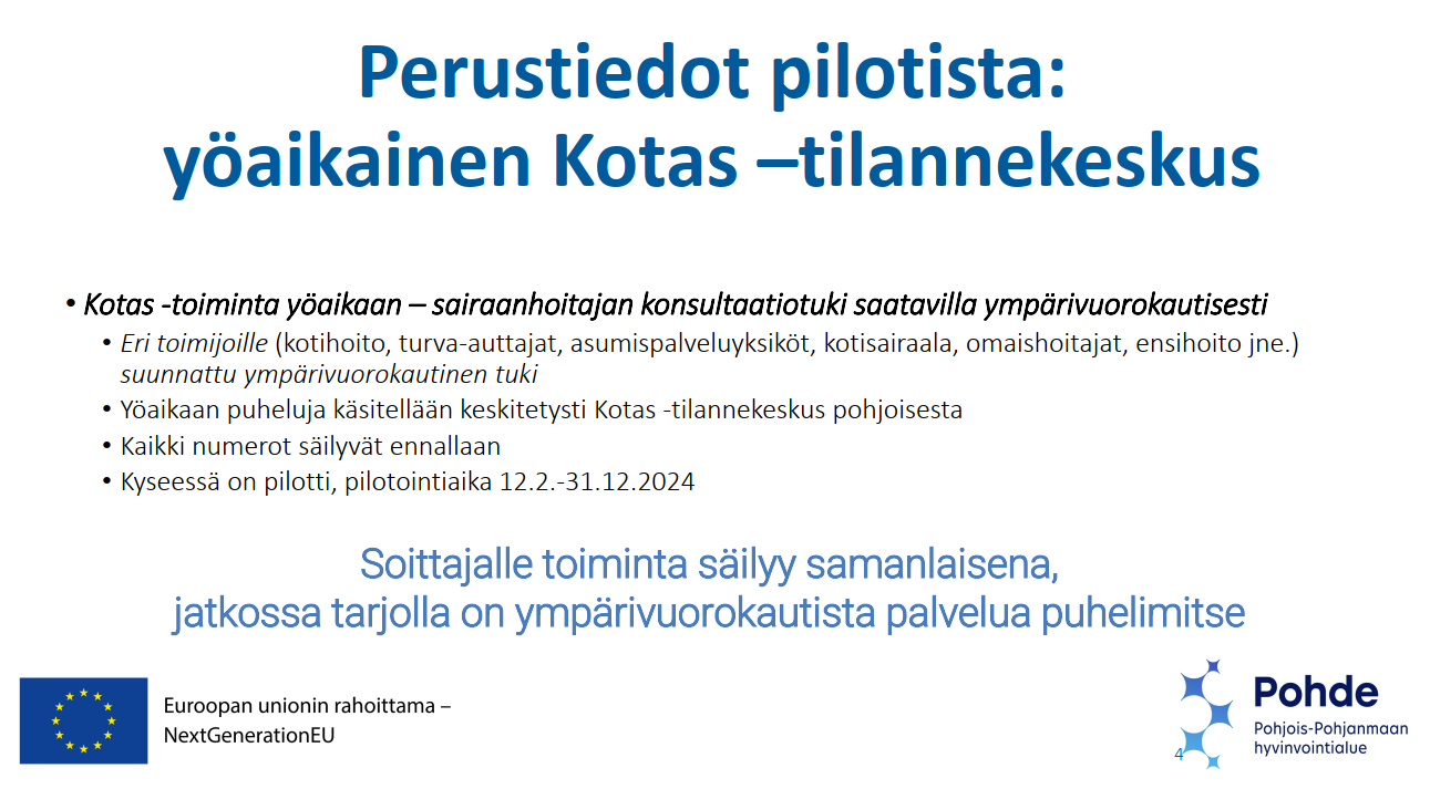 Kotas -tilannekeskus 24/7