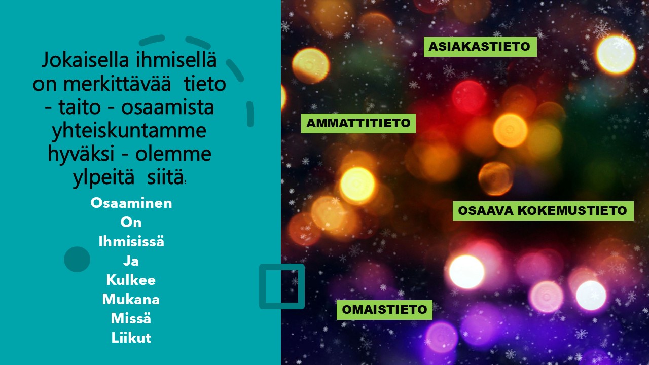 Osaaminen On Ihmisissä Ja Kulkee Mukana Missä Liikut