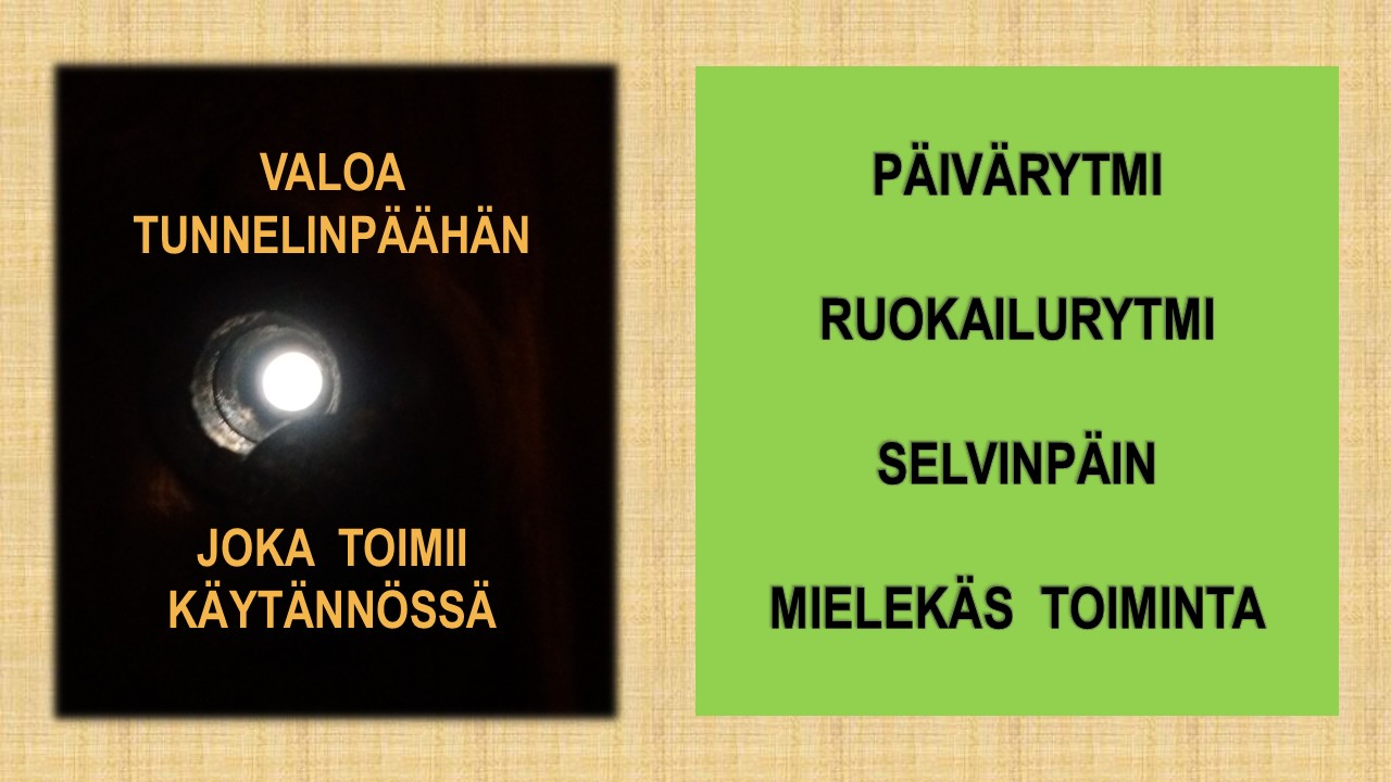 Valoa tunnelinpäähän