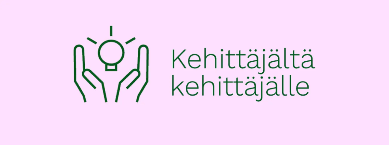 Kehittäjältä kehittäjälle 