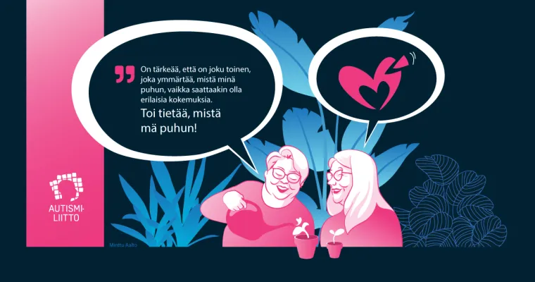 Vertaisosaajatoiminta - tukea, kun autismikirjon diagnoosi on tuore