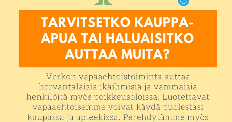 Kauppa-apua hervantalaisille ikäihmisille
