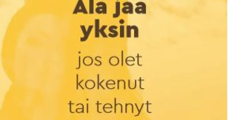 Välitä! -  nopea kriisiapu seksuaaliväkivaltaa kokeneille