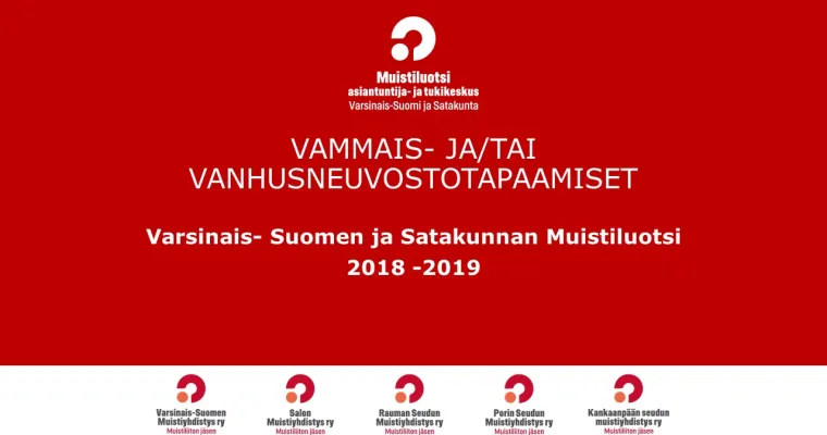 Vanhusneuvosto / vammaisneuvosto –tapaamiset Varsinais-Suomen ja Satakunnan kunnissa
