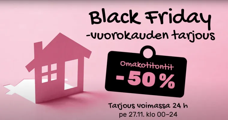 Lapuan kaupungin 24 tunnin mittainen Black Friday -tonttikampanja