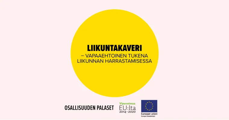 Liikuntakaveri – vapaaehtoinen tukena liikunnan harrastamisessa