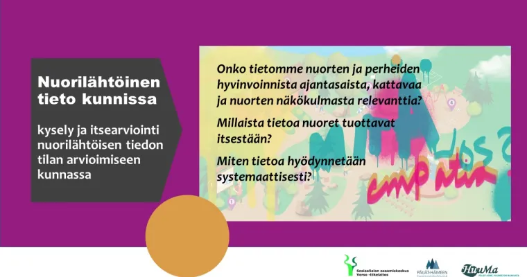 Nuorilähtöinen tieto kunnissa - kysely ja itsearviointi nuorilähtöisen tiedon tilan arvioimiseen kunnassa