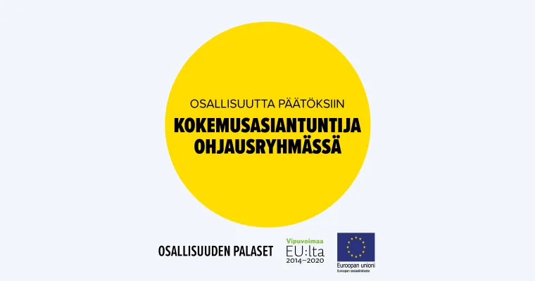 Osallisuutta päätöksiin – kokemusasiantuntija ohjausryhmässä