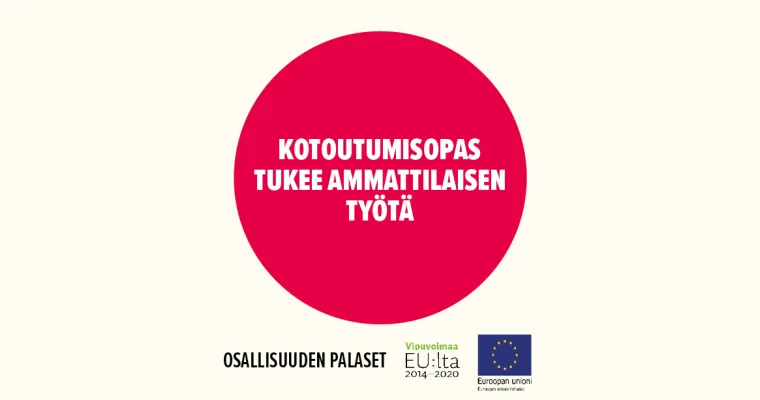 Kotoutumisopas tukee ammattilaisen työtä
