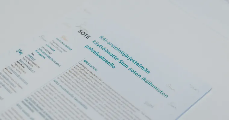 Siun soten RAI- arviointijärjestelmän käyttöönoton toimintamalli