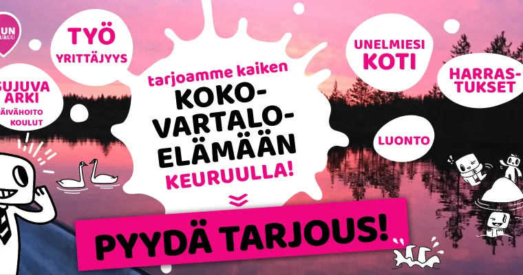 Kokovartaloelämään Keuruulle!