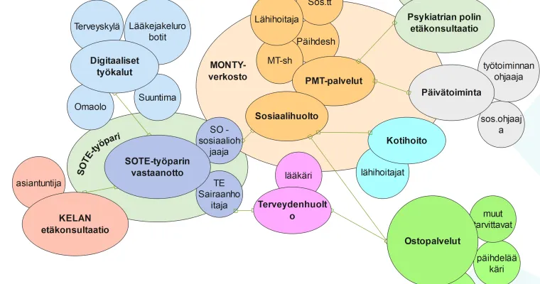 Päihde- ja mielenterveysasiakkaan monialainen palveluprosessikokonaisuus - CASE PENTTI