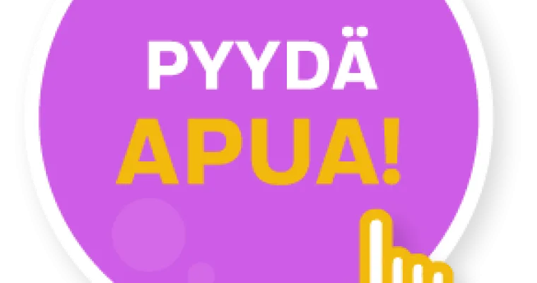 Pyydä apua -nappi Satakunnassa