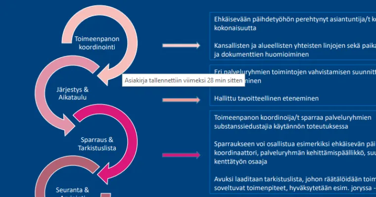 Ehkäisevän päihdetyön toimintamallin toimeenpano 