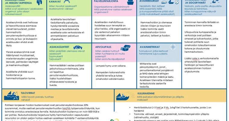 Anestesiahammashoito perusterveydenhuollossa selvitys