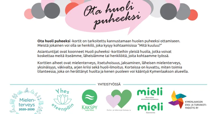 Ota Huoli Puheeksi -kortit