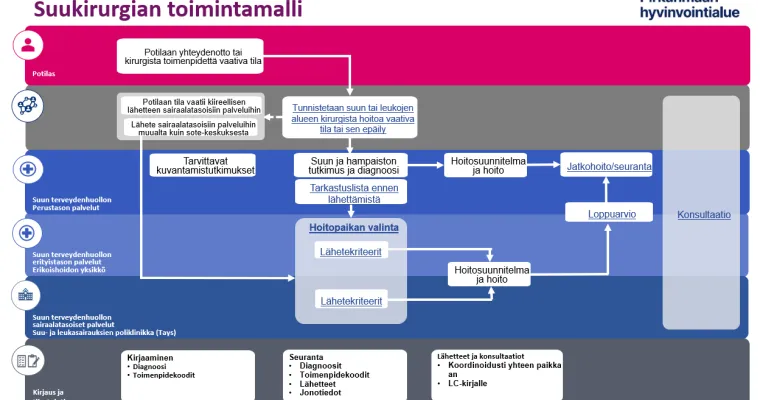 Suukirurgian toimintamalli Pirkanmaan hyvinvointialueella