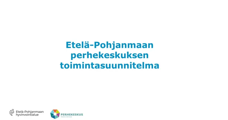 Perhekeskus -toimintasuunnitelma
