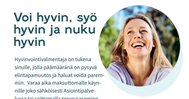 Elintapaohjaus  Kymenlaakson hyvinvointialueella
