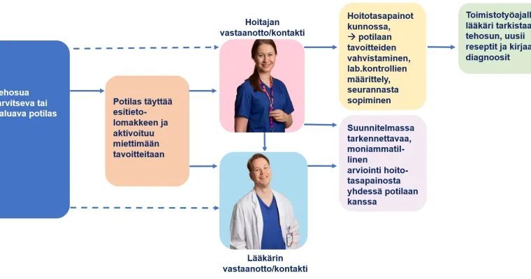 Terveys- ja hoitosuunnitelma (tehosu)–toimintamalli ja -työväline