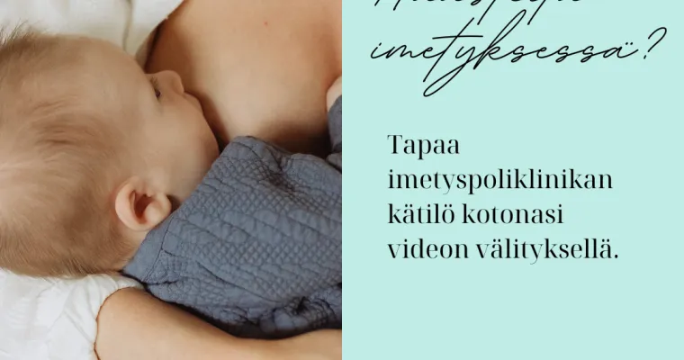 Imetyspoliklinikan videovälitteinen etävastaanotto