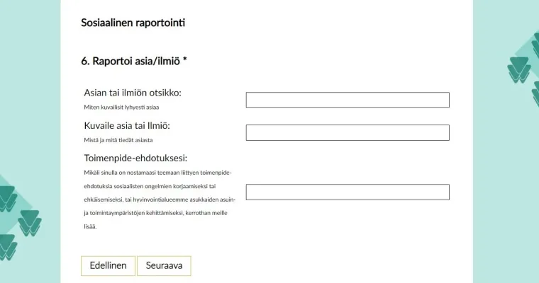 Sosiaalisen raportoinnin työkalu