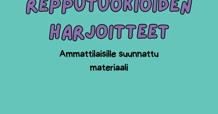 Harjoitevihkonen — Repputiimin  kokoama materiaalipaketti ammattilaisille
