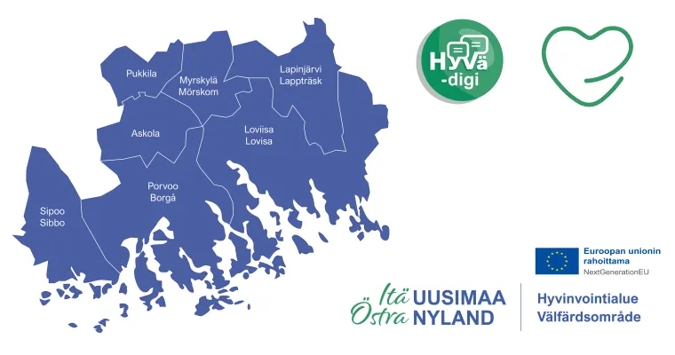 HyVä-digi, digitaalinen sotekeskus, Itä-Uudenmaan hyvinvointialue (RRP, P4,I1,I4)