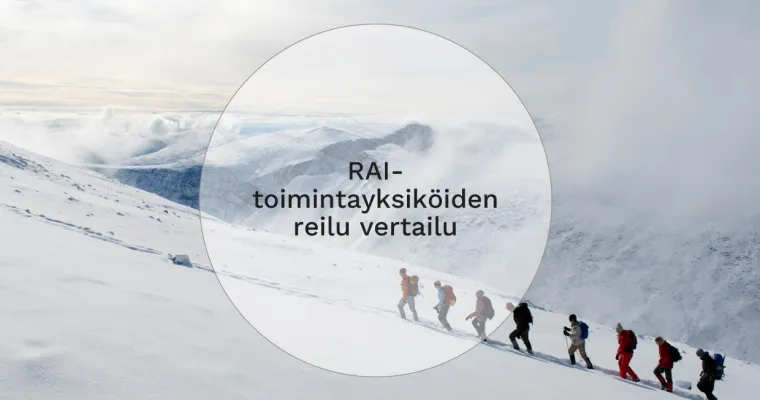 RAI-toimintayksiköiden reilu vertailu