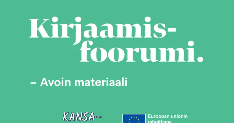 Kansa-koulu-hankkeen Kirjaamisfoorumi.fi – Avoin materiaali (RRP, P4, I3)