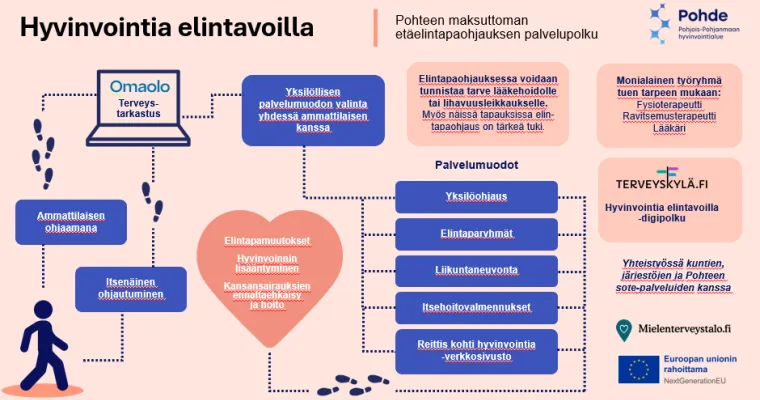 Etäelintapaohjauksen toimintamalli. Pohjois-Pohjanmaan HVA (RRP, P4,I2)