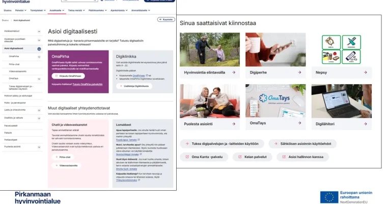Asioi digitaalisesti -sivusto, Pirkanmaan hyvinvointialue (RRP2, P4, I1)