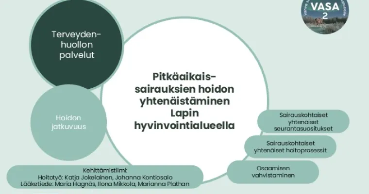 Pitkäaikaissairauksien hoidon  yhtenäistäminen Lapin hyvinvointialueella (RRP, P4, I1, l3)