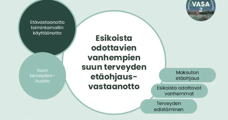 Esikoista odottavien vanhempien suun terveyden etäohjausvastaanotto, Lapin HVA (RRP, P4, I1, I4)