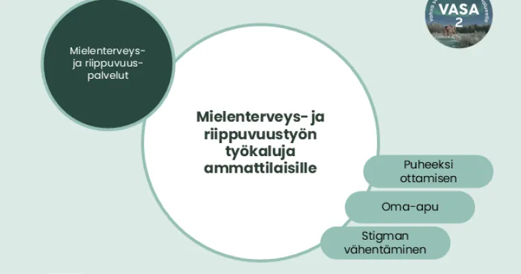 Mielenterveys- ja riippuvuustyön työkaluja ammattilaisille,  Lapin HVA (RRP, P4, I1)