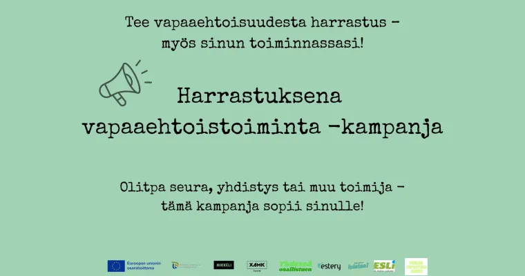 Harrastuksena vapaaehtoistoiminta -kampanja