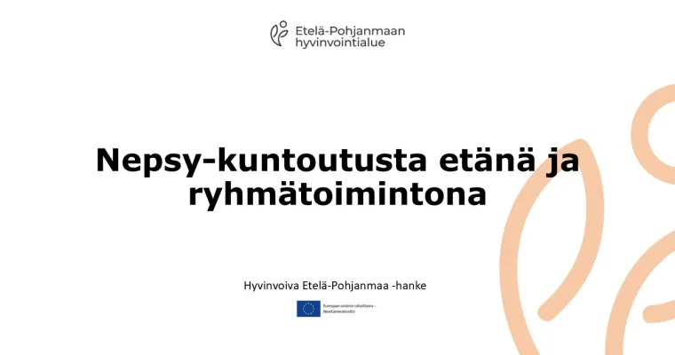 Nepsy-kuntoutusta etänä ja ryhmätoimintona, Etelä-Pohjanmaan HVA (RRP, P4, I1)