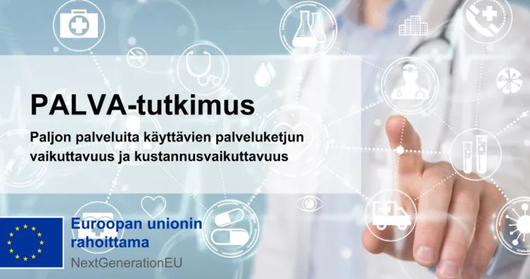 Paljon palveluja käyttävien palveluketjujen vaikuttavuus ja kustannusvaikuttavuus (PALVA) tutkimushanke, Itä-Suomen YTA, RRP3