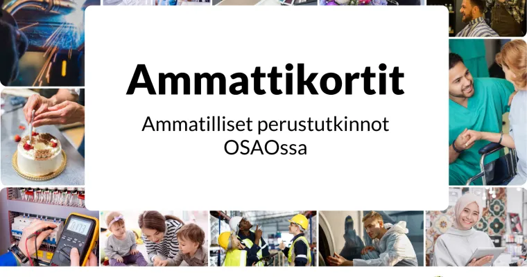 Ammattikortit: käytännön työkalu ura- ja opinto-ohjauksen tueksi