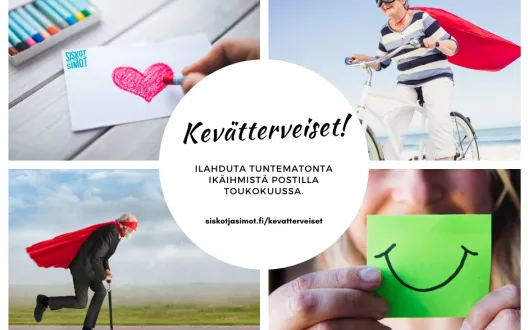 Kevätterveiset - postia ikäihmisille -kampanjakuva