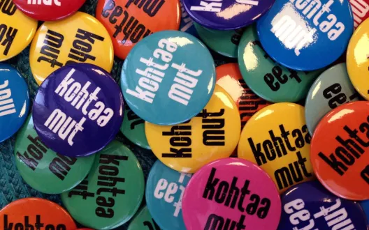 "Kohtaa mut" on Tukiliiton vaatimus joukkoon kuulumisesta sekä vammaisten ja vammattomien ihmisten välisestä vuoropuhelusta ja yhteistyöstä kohti parempaa maailmaa. 