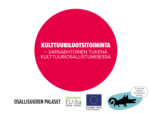 Kulttuuriluotsitoiminta – vapaaehtoinen tukena kulttuuriosallistumisessa -toimintamallin kansikuva.